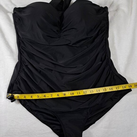 COCOSHIP Womens Swimsuit Black Size 5XL Halter One‎ Piece - Picture 13 of 15